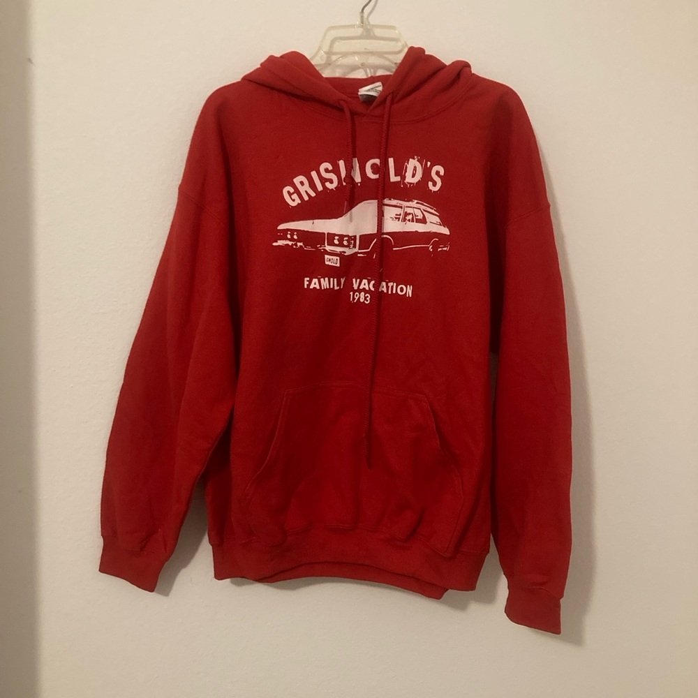 Griswold's 1983 Family Vacation Hoodie. Red. Size Large